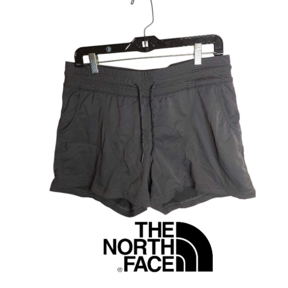 The North Face Grey Stretchy Shorts With Pockets